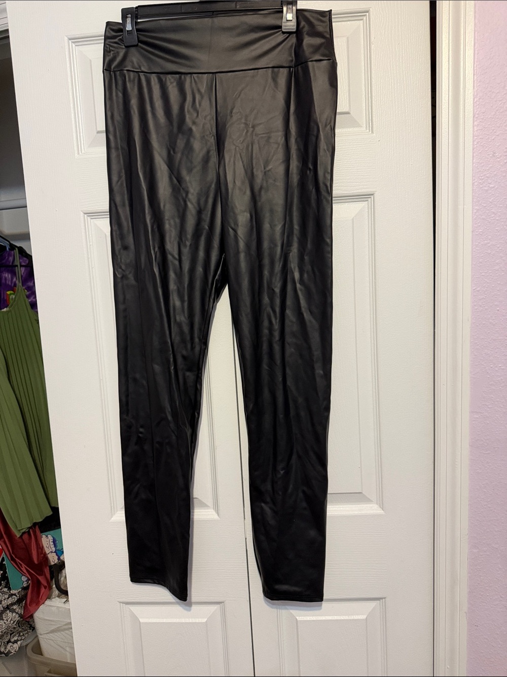Windsor Black Faux Leather Skinny Pants